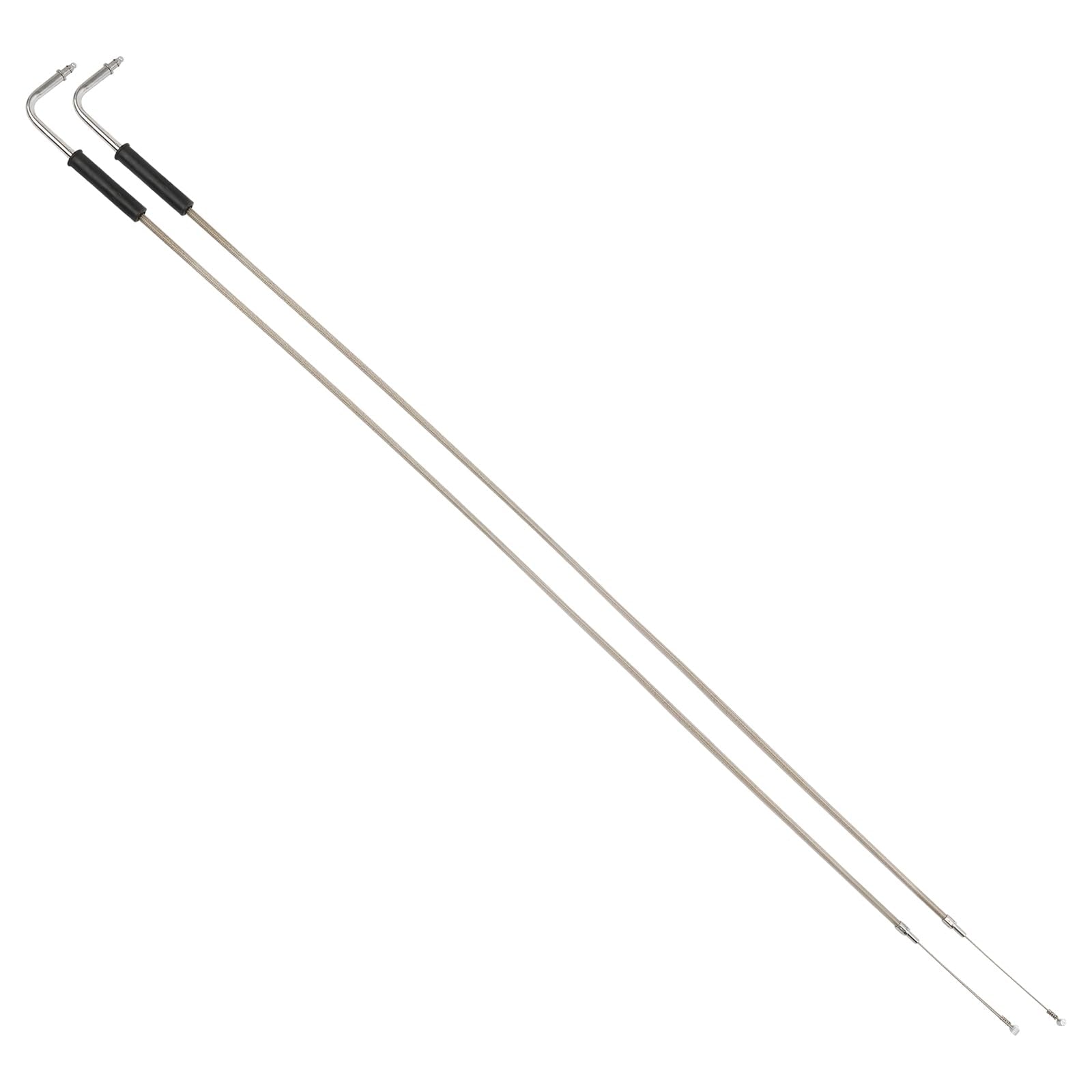 Chifun Motorcycle Throttle Idle Cable Braided Wire Kit Stainless Steel 43' Long Throttle Gas Cable Compatible With Harley Dyna Softail Xl 883 1200 Fat Boy Heritage Road King