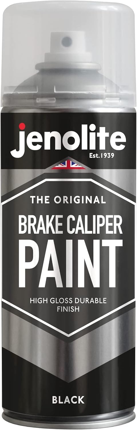 Jenolite Brake Caliper Paint | Black | Restore & Transform Car Brake Calipers | Ral 9005 | 400Ml (13.5Fl Oz)