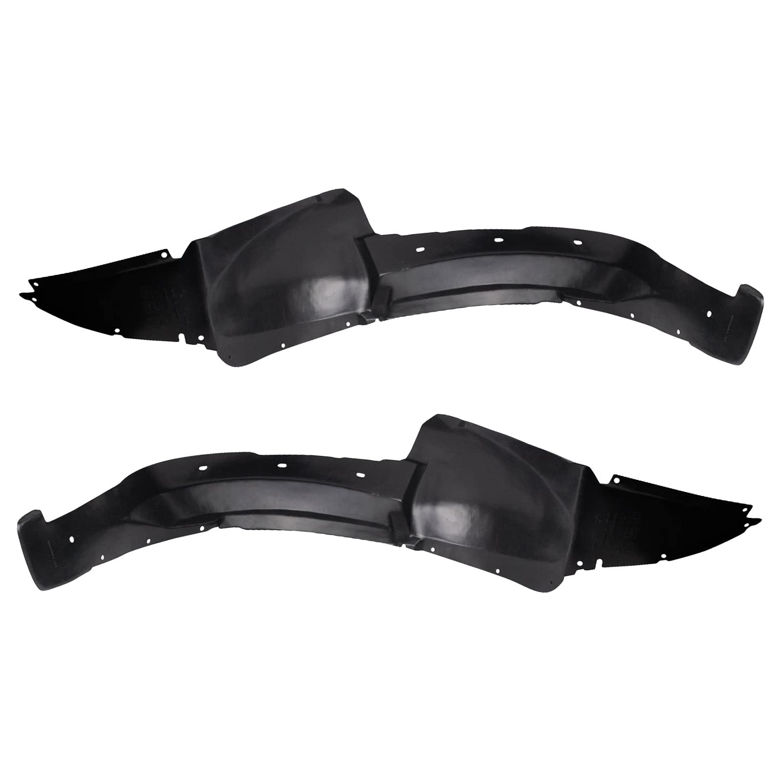 Trq Front Inner Fender Liner Set Compatible With 2005-2010 Chevrolet Cobalt 2007-2009 Pontiac G5 Gm1250120 Gm1251120