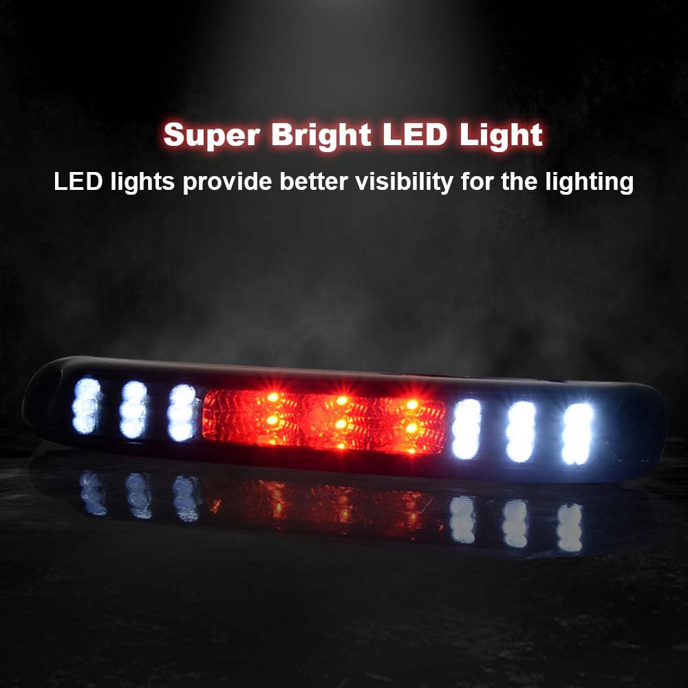 Cheda 3Rd Third Brake Lights, Compatible With 1999 2000 2001 2002 2003 2004 2005 2006 Chevy Silverado/Gmc Sierra, Smoky Lens Cle