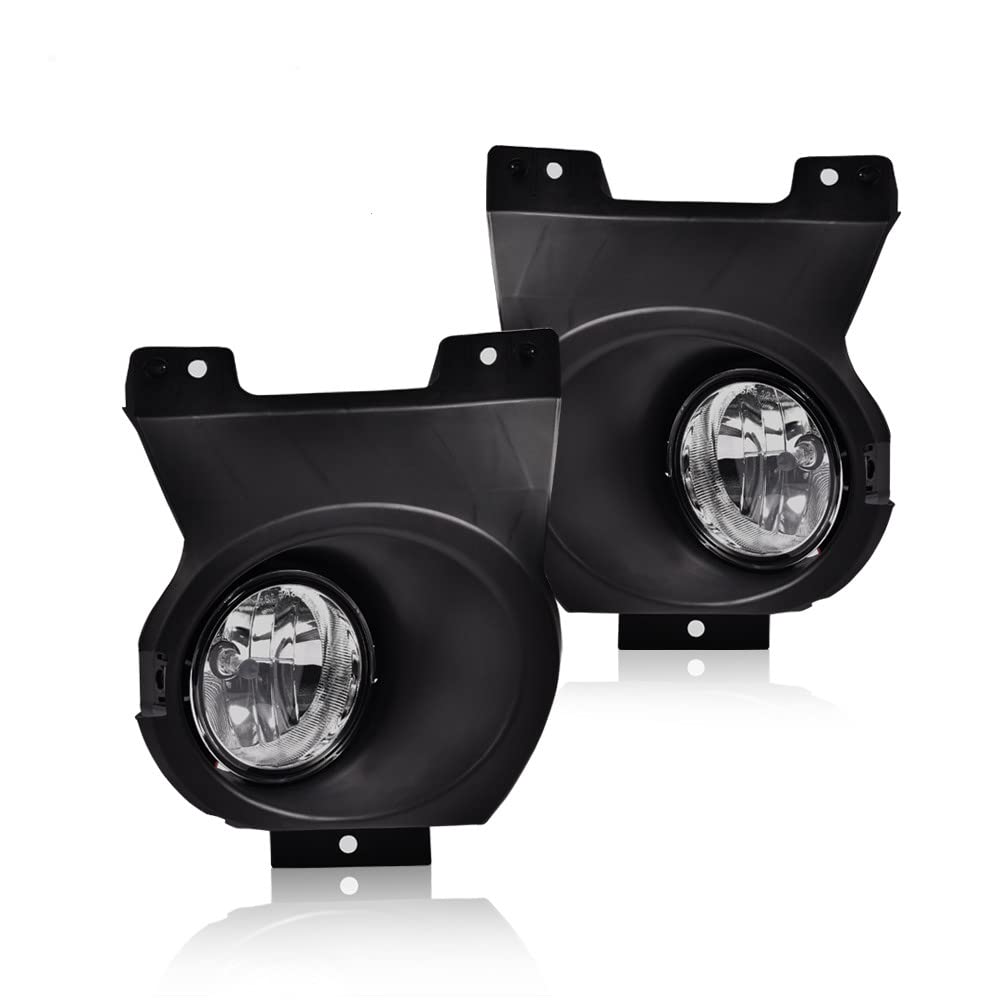 G-Plus Fog Lights Compatible With 2011-2014 Ford F150, (Not For Svt Raptor Models),Driving Fog Lamps W/Switch/Bracket/Bulbs Pair
