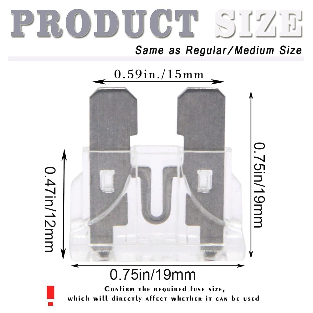 (20 pcs) 25 Amp Standard Blade Fuse, 25A Automotive Fuse for Car Truck