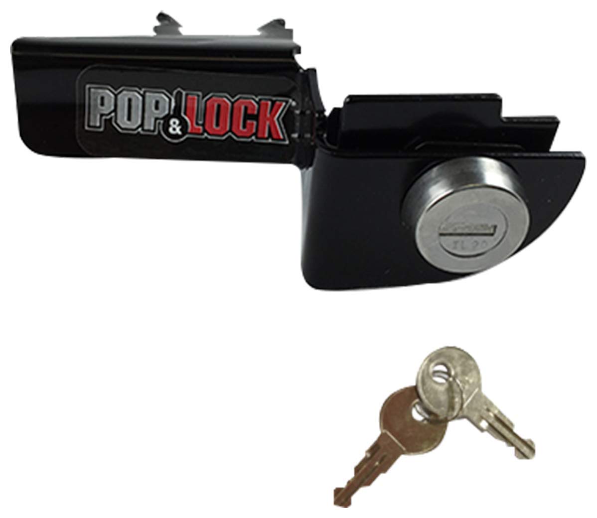 Pop & Lock - Manual Tailgate Lock For Dodge Ram 1500, 2500, And 3500, Fits 1994 To 2001 (Black, Pl3300, Works With No Factory Lo