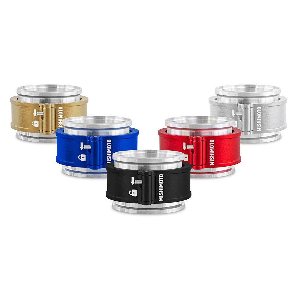 Mishimoto Mmclamp-Qd-25Bl Quick Release Clamp Assembly, 2.5'' Blue