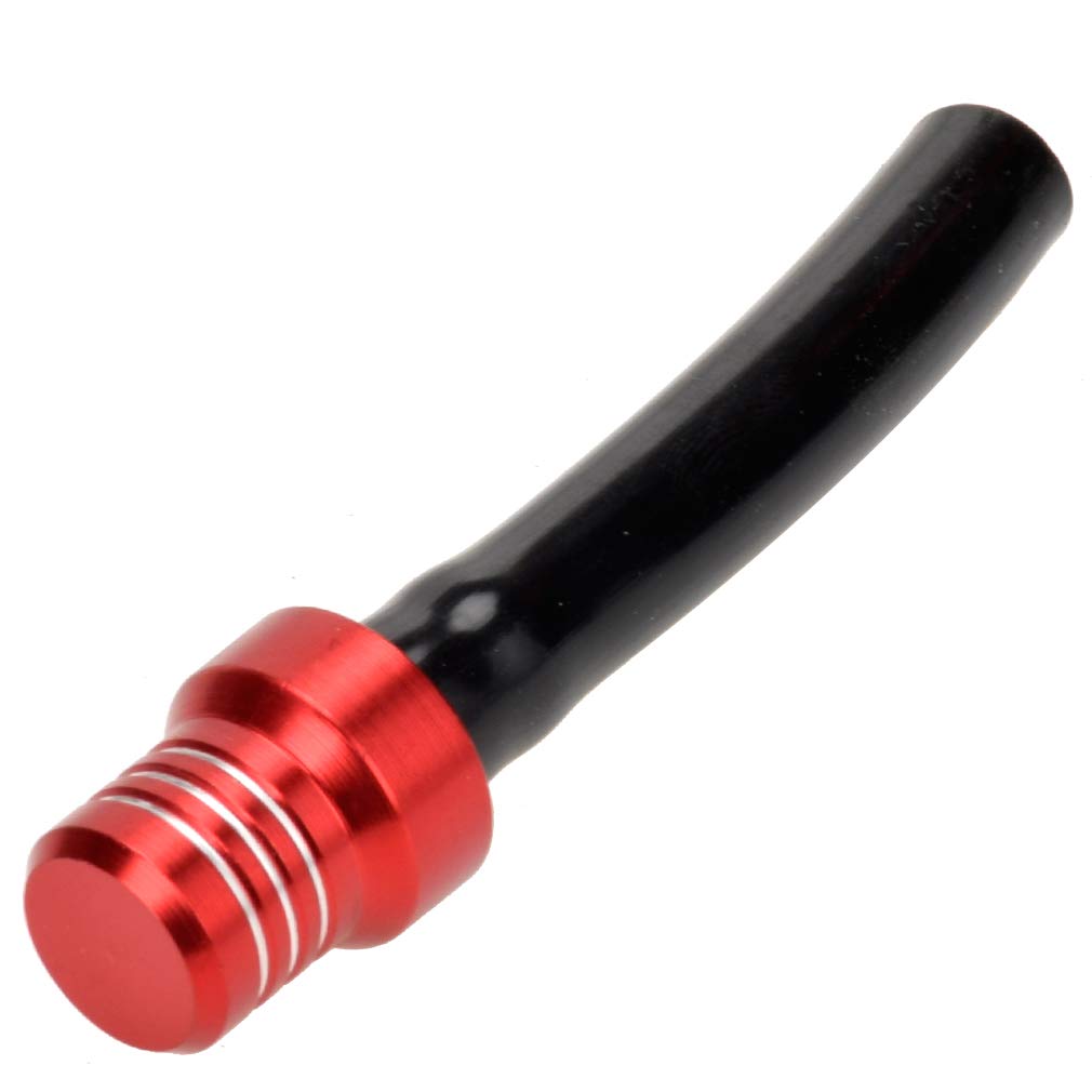 Hiaors Atv Gas Fuel Cap Air Vent Hose Tube Tank Breather Valve Universal For Honda Cr125R Cr250R Crf250R Crf250X Crf450R Crf450X Atv Motorcycle Dirt Pit Bike Red 1Pcs