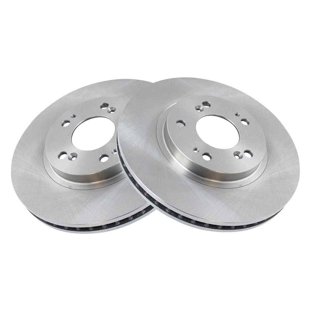 Trq Front Brake Rotors Set Vented Compatible With 2004-2011 Mitsubishi Endeavor