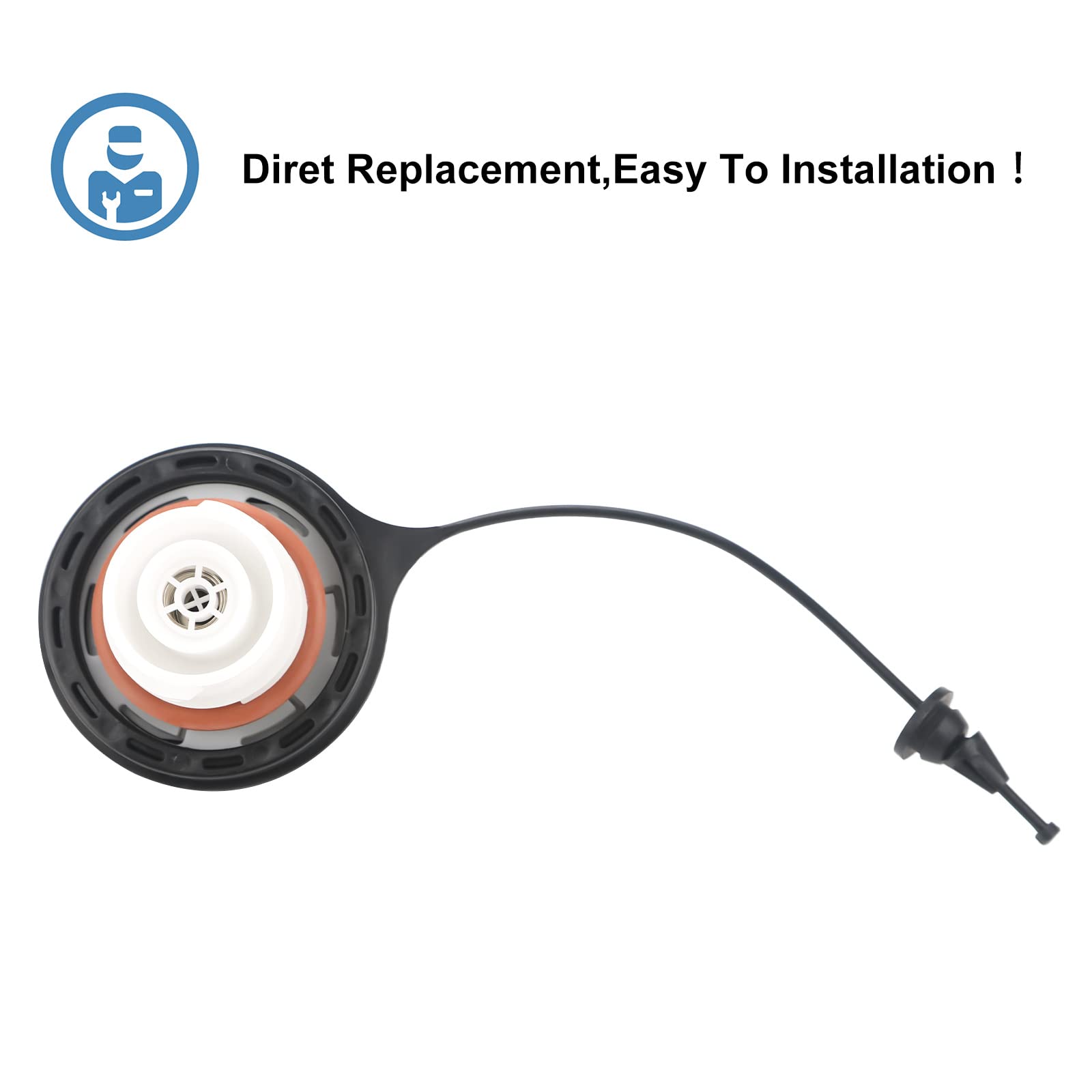 Fuel Tank Filler Cap,Gas Cap Compatible With Ford Lincoln- 2004-2009 E-150 E250,2005-2009 Expedition,2006-2009 F-150,2006-2009 F