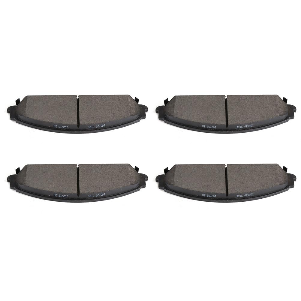Cciyu D1058 Front Semi-Metallic Disc Brake Pads Kit For Chrysler 200 300 For Dodge Avenger Caliber Challenger Charger Magnum 4Pc