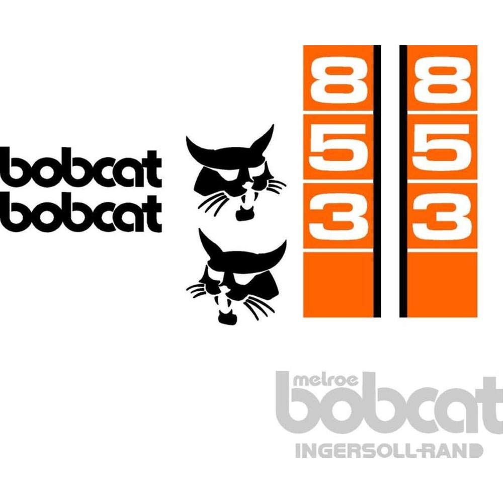 Aftermarket Melroe Fits Bobcat Ingersoll - Rand 853 Excavator Decal Set Whole Machine