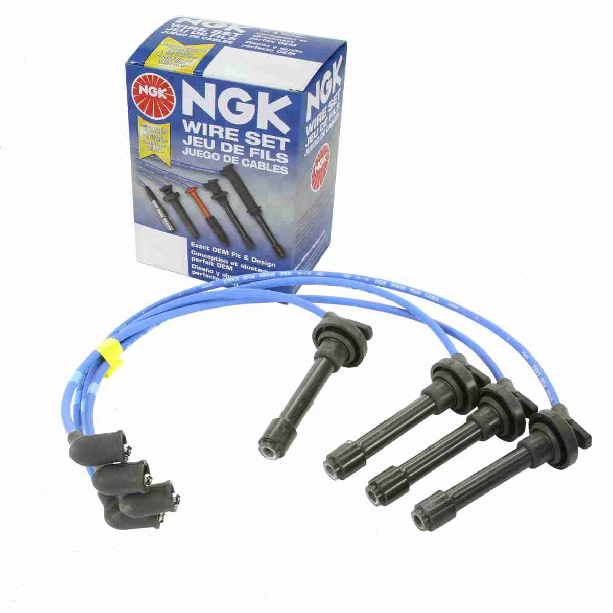 NGK Spark Plug Wire Set compatible with Mazda Miata 1.6L 1.8L L4 1990-2000