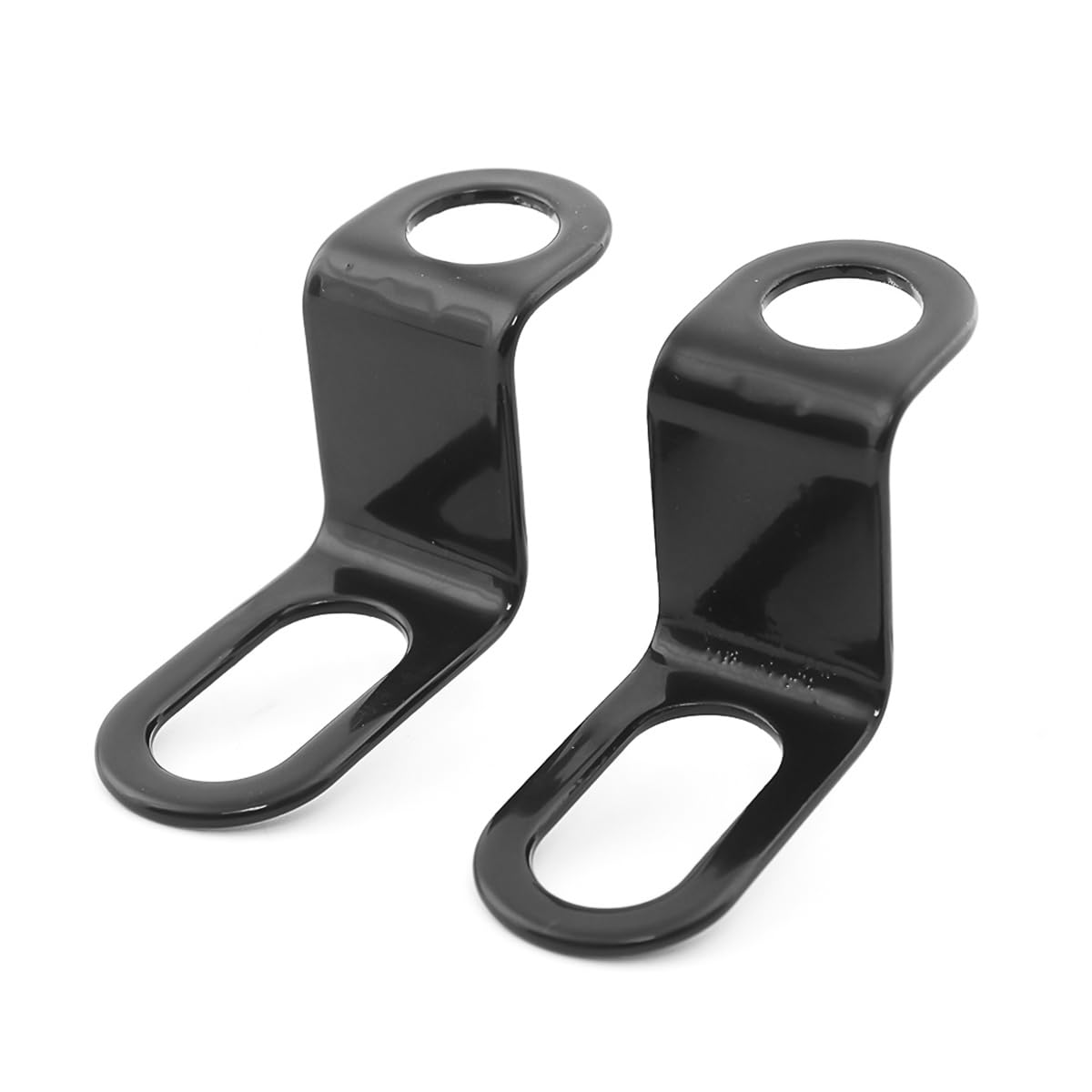 AUCELI Rear Turn Signals Brackets, 2PCS Motorcycle Rear Indicator Light Relocation Holder, Universal L Shape 12mm Hole Shock Bra