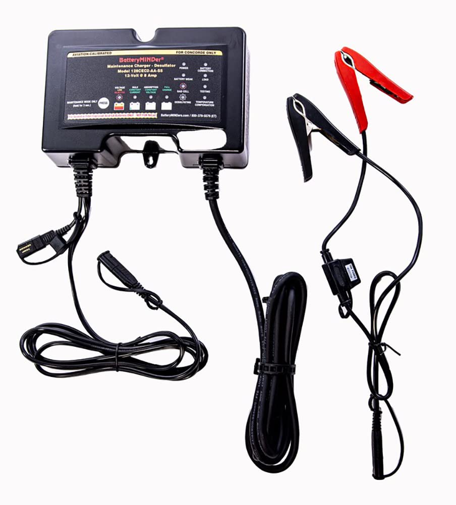 BatteryMINDer 244CEC2-AA-S5: 24 Volt-4 Amp Aviation Calibrated for Concorde ONLY Aviation Battery Charger, Battery Maintainer, and Battery Desulfator