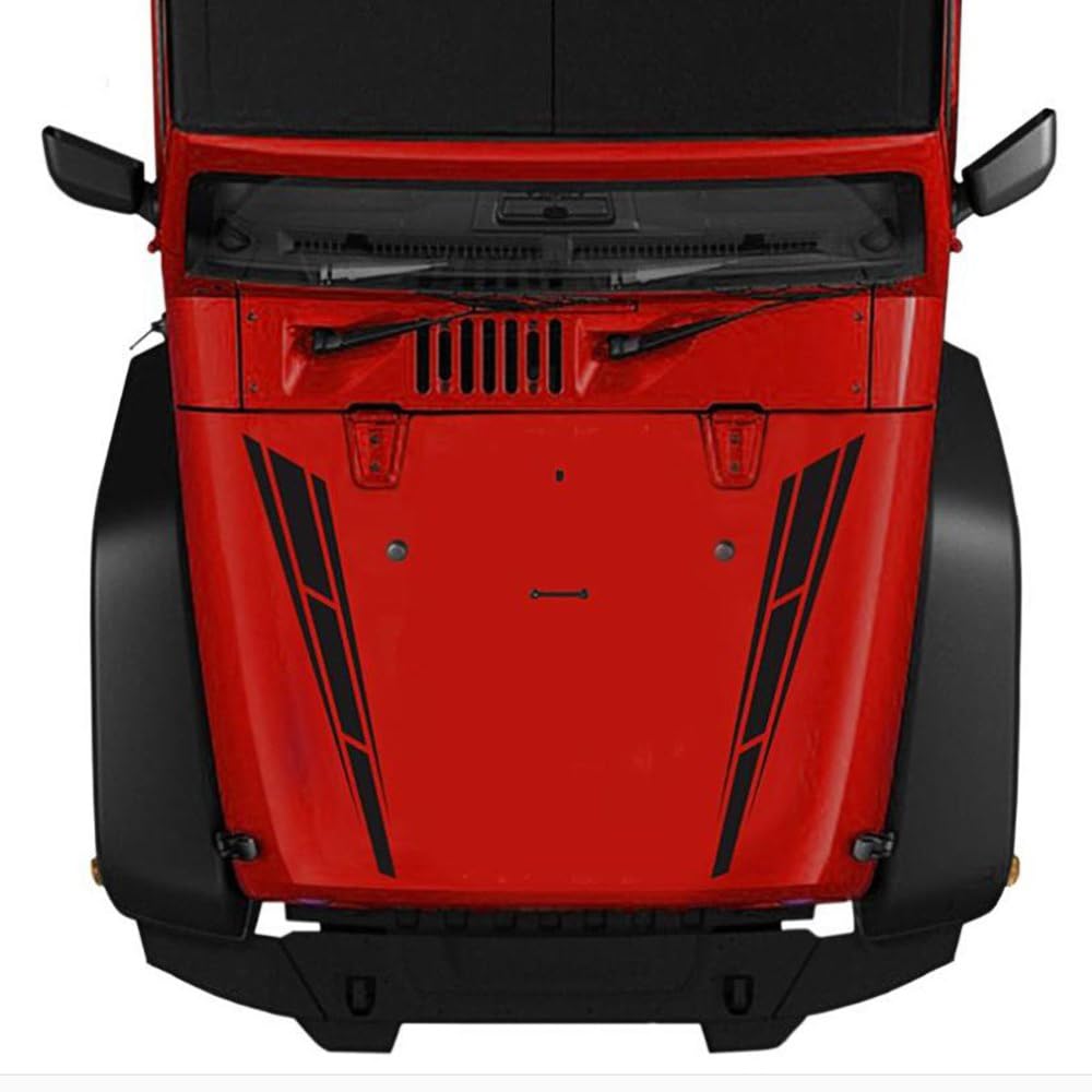 Lanzmyan Universal Hood Decal Sticker Dbs001 Car Hood Racing Body Side Vinyl Modified Stripe Decal Decoration Black