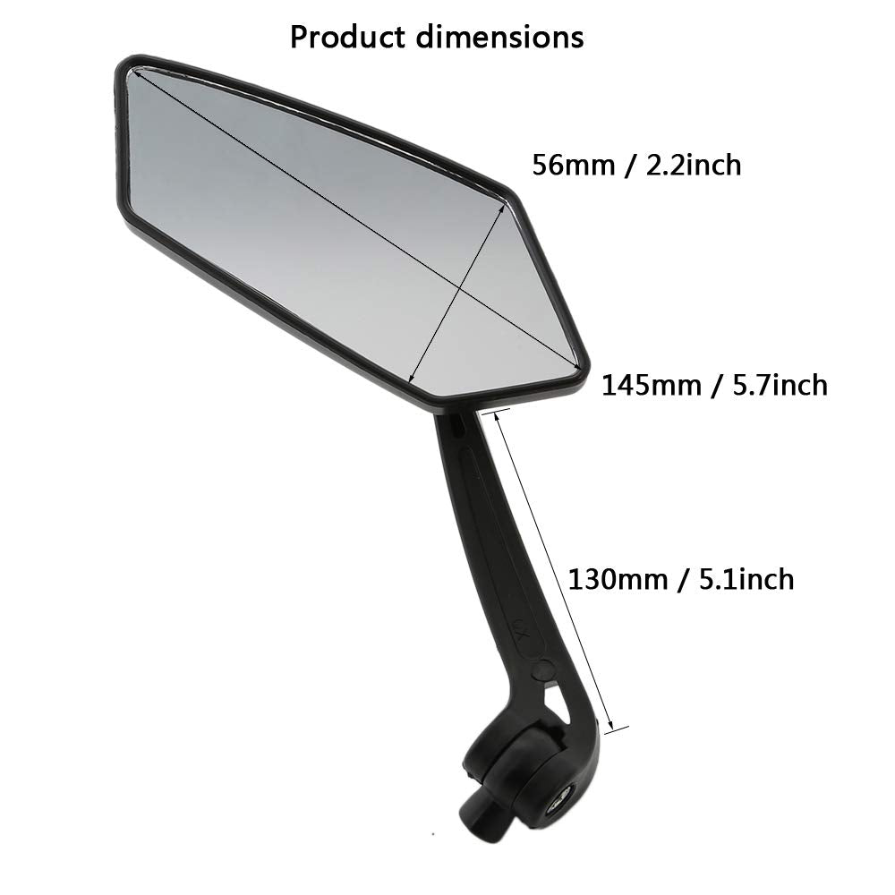 Osan Custom Universal Motorcycle Rearview Side Mirrors For Sports Bike Choppers Cruiser