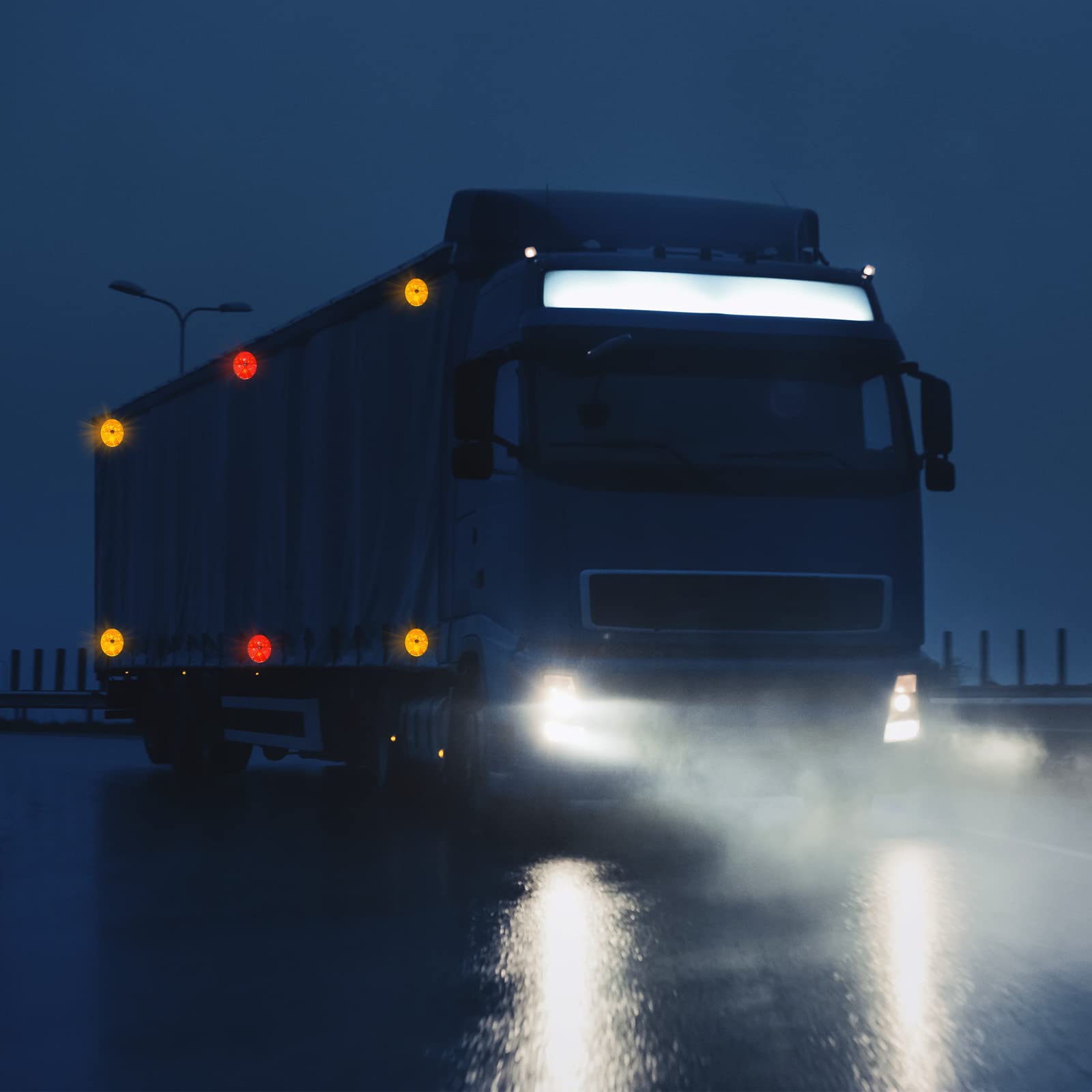 15 Pack 3.165 Inch Round Front Reflector Driveway Trailer Reflectors Reflective Mailbox Reflector Safety Reflectors for Post wit