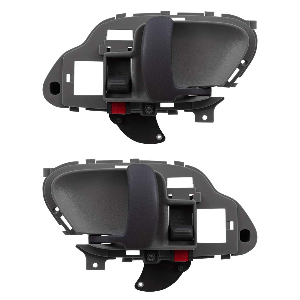 Autoandart Brock Replacement Driver And Passenger Inside Inner Gray Door Handles Compatible With 95-02 Pickup Truck 15708043 157