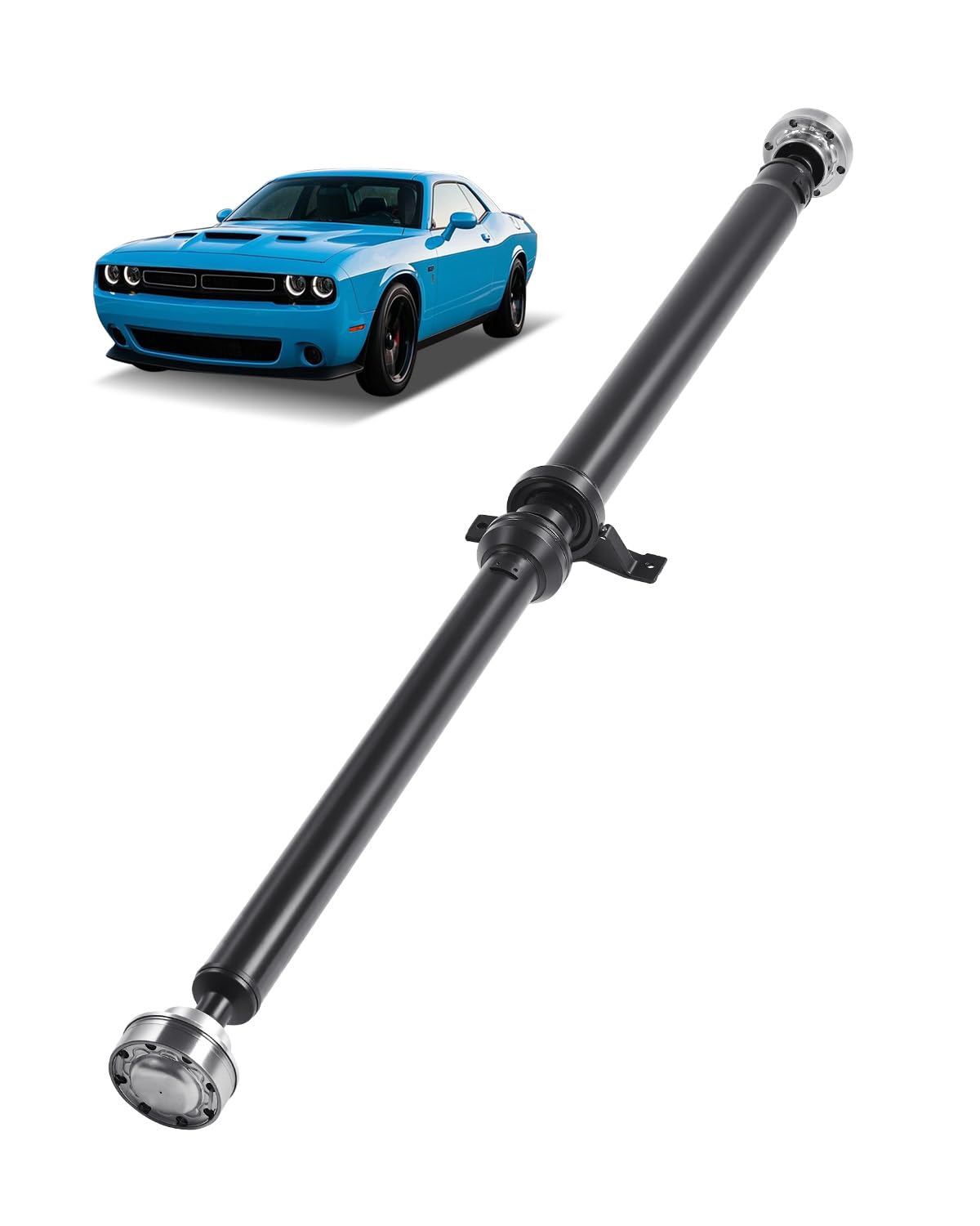 VEVOR Rear Drive Shaft, 71.7-73.2 Prop Shaft Driveshaft Assembly Compatible with 2015-2019 Dodge Challenger V6 3.6L, Replace