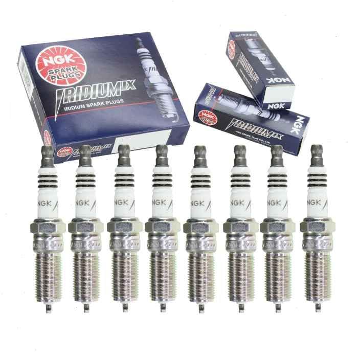 8 Pc Ngk Iridium Ix Spark Plugs Compatible With Chevrolet Silverado 1500 5.3L 6.2L V8 2014-2020