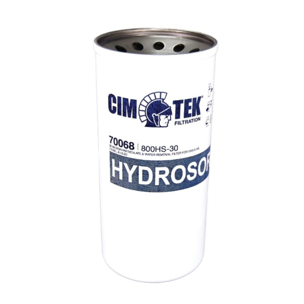 Cim-Tek 70068 800-HS30II Water Detection Filter with 30 Micron Diesel