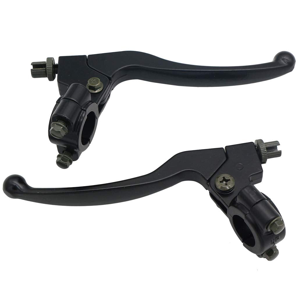 Cncmotok Left Right 7/8' 22Mm Clutch Brake Handle Levers Perch Compatible With Honda Xr80 Xr100 Crf70 Crf80 Crf100 Pit Dirt Motor Bike Motocross