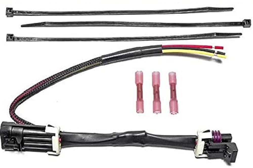 Muzzys Tail Light Whip Power Harness Adapter Splice Pigtail Jumper Fits: 2012-2023 Can Am Maverick X3, Max, X-Ds, Etc. For Powering Led Whips Brake Lights License Plate Lights Or Any 12V Accessory