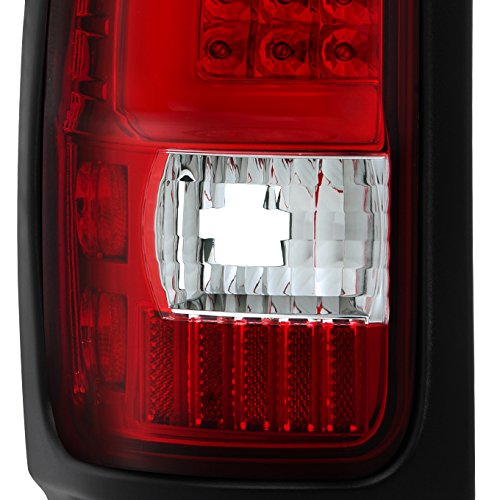 Akkon - For 94-01 Dodge Ram Br Be Red Clear Lens C-Shape Led Tube Tail Brake Light Assembly