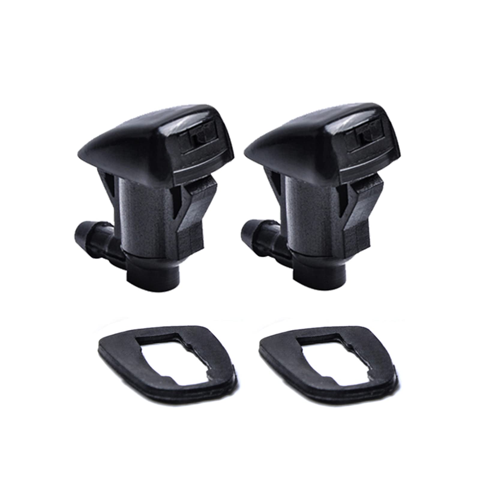Front Windshield Washer Nozzles Kit For 04-10 Toyota Sienna 05-12 Toyota Corolla 04-08 Toyota Solara 00-05 Toyota Tundra Replaces Oem # 85381-Ae020 Windshield Wiper Washer Nozzle Spray Jet