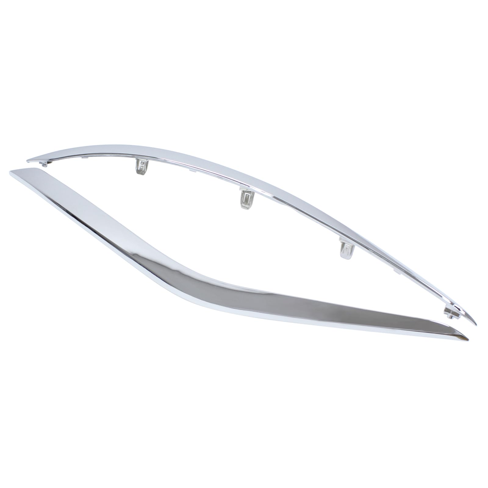 ApplianPar Front Left and Right Side Lower Bumper Molding Trim Kit for Nissan Murano 2015-2018 Chrome