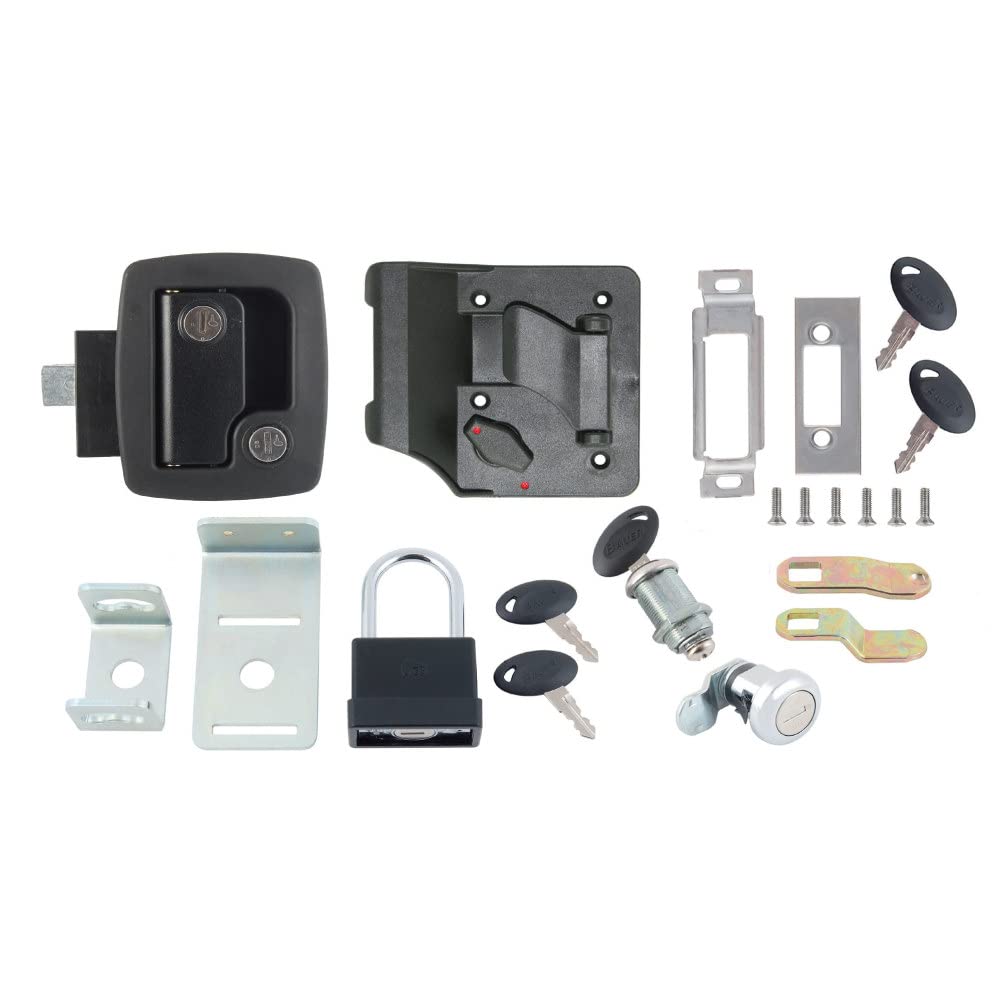 Ap Products 013-6202 Rv Door Lock Keyed Alike Kit - Premium Black