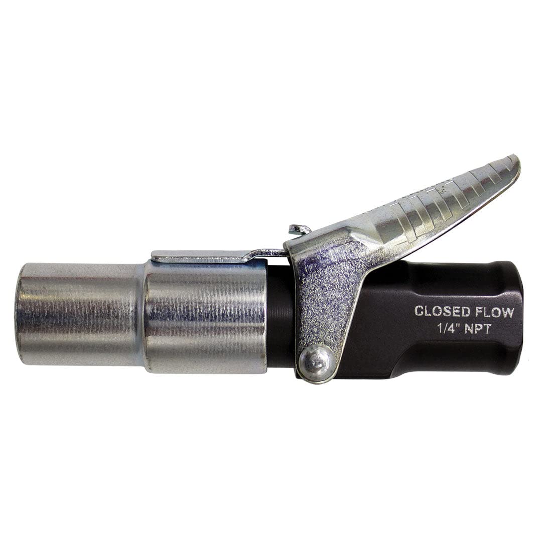 Locknflate® Locking Air Chuck - Six Steel Jaws Lock Onto Any Tire Valve - Won'T Leak Or Pop Off - Rated To 150 Psi - Closed Flow