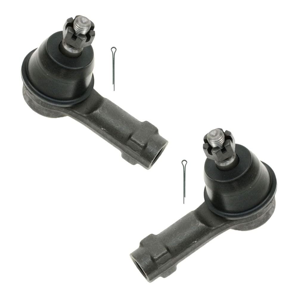 TRQ Front Outer Tie Rod Set Compatible with 2006-2007 Ford Focus