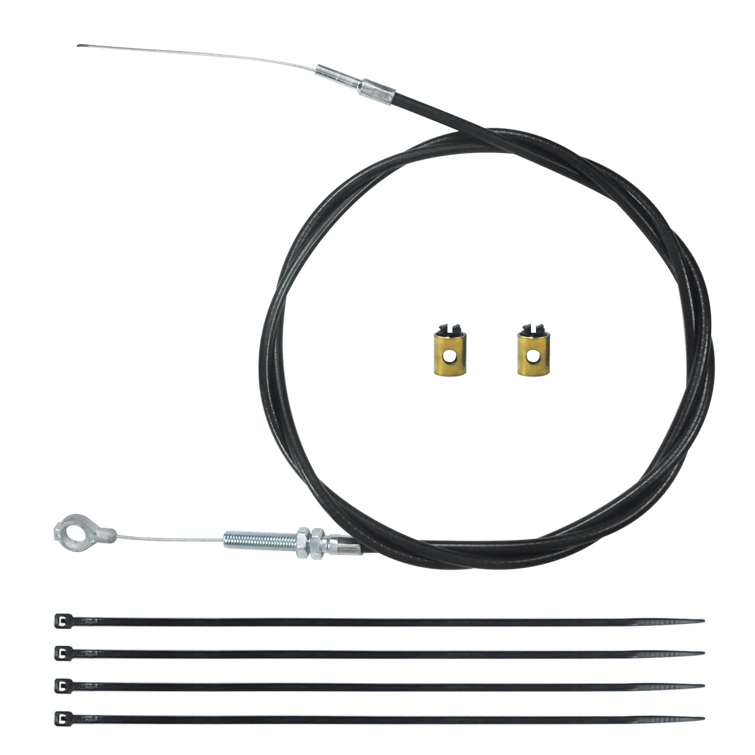 HOOUP 71 Inch Throttle Cable Ends Kit for Manco Dingo ASW 8252-1390 American Sportworks Kandi Yerf Dog Go Kart Cart Golf Cart Pr