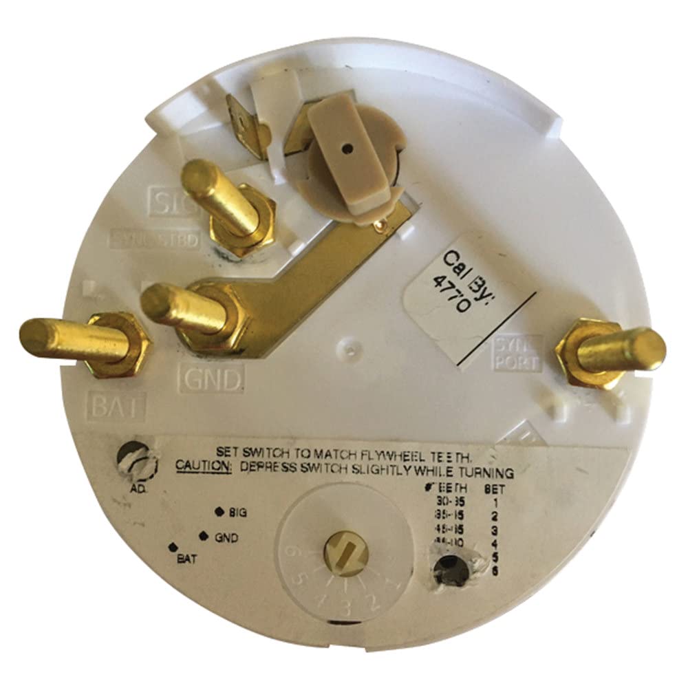 Faria Beede Instruments 32905 Euro Tachometer 7 Gauge All Outboard - White, 4''