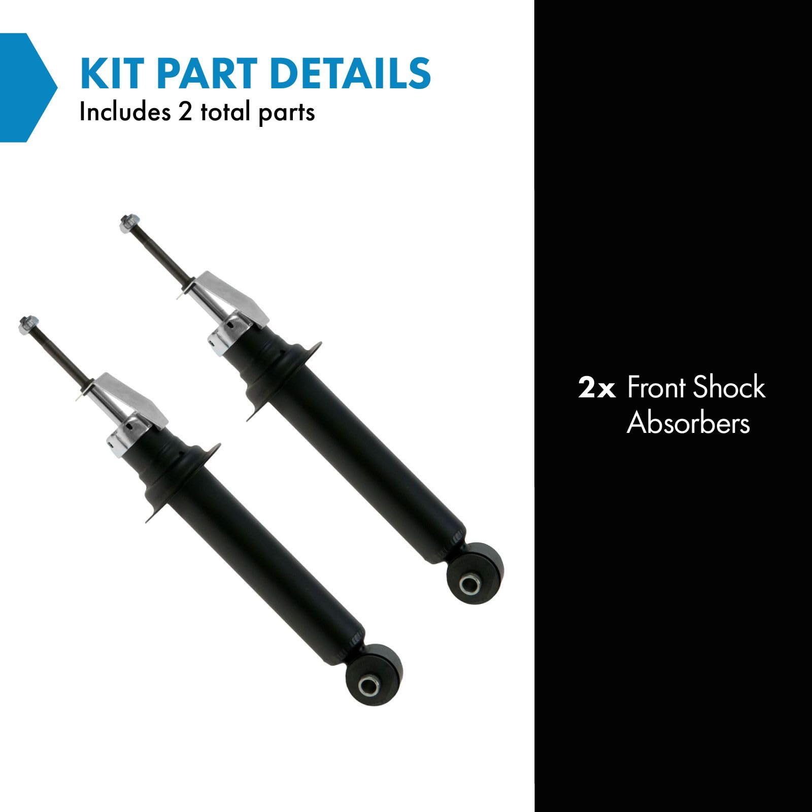 Trq Front Shock Absorber Set Compatible With 1991-2002 Infiniti G20