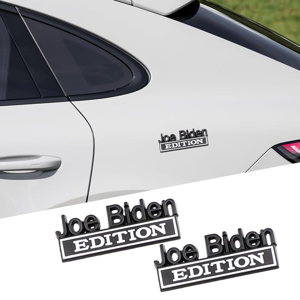 2 Pcs Joe Biden Edition Emblem Car Side Rear Front Hood Trunk Door Badge 3D Decal Sticker for Car Truck SUV CR-Edition CR-Editio