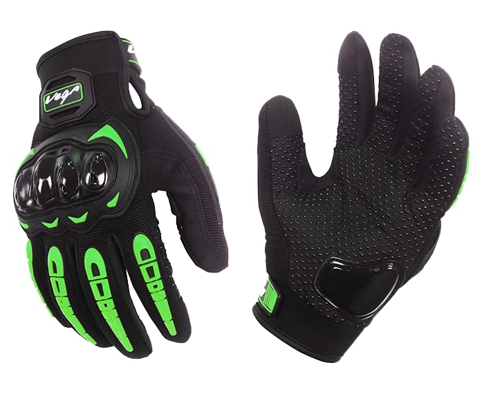 Vega Vgl17 Green Riding GlovesXl, Cycling;Skiing;Camping And Hiking, Breathable Mesh Fabric