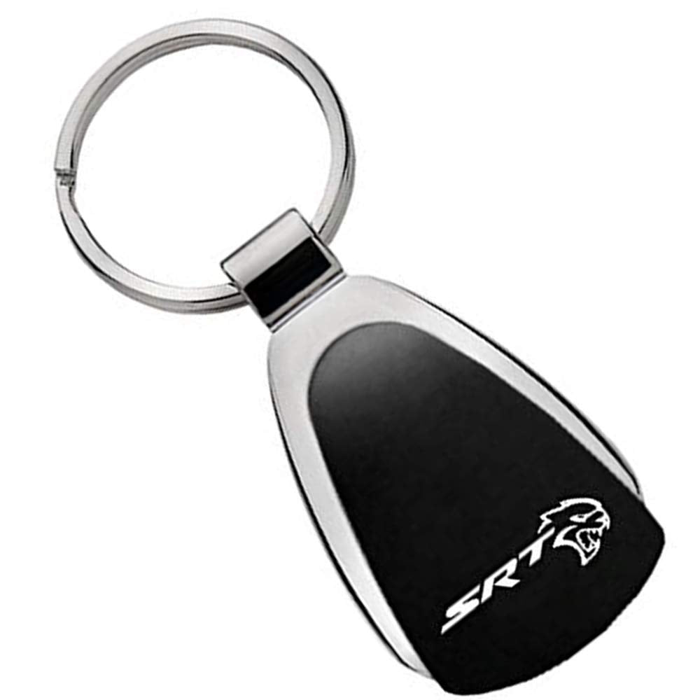 Au-Tomotive Gold, Inc. Tear Drop Key Chain For Dodge Srt (Black)