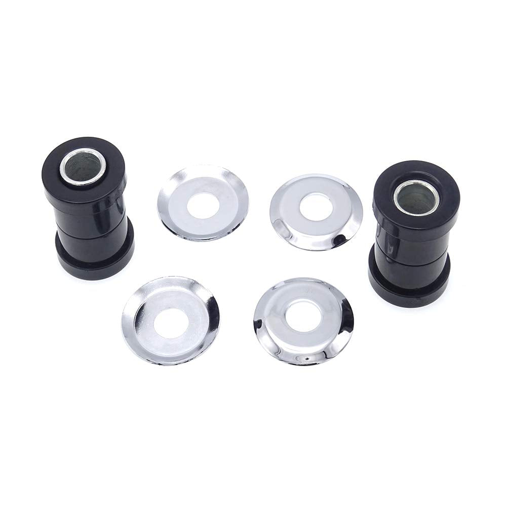 XJMOTO Black Handlebar Riser Bushings Damper Kit for Harley Softail/Dyna/FXR 1973-2017 & Sportster XL 1973-2023