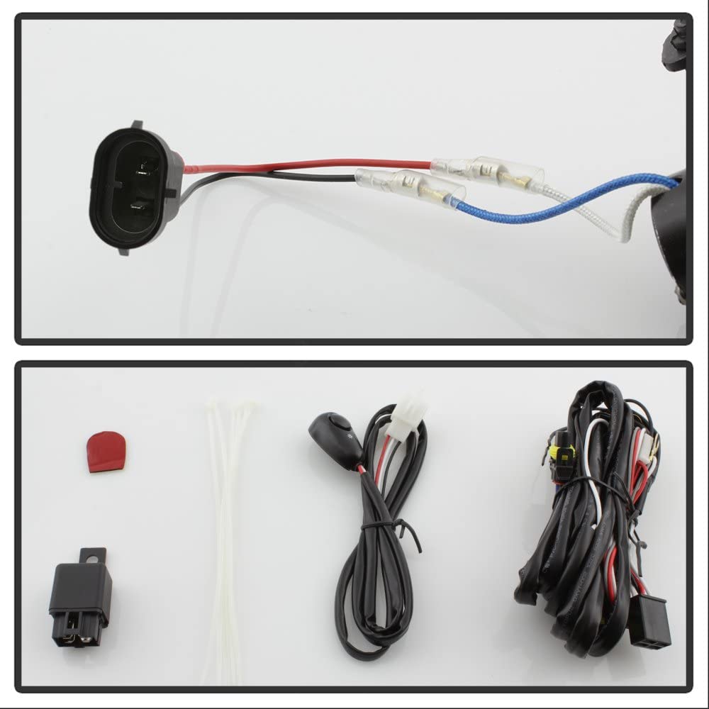 Acanii - For 2011-2014 Dodge Avenger Bumper Fog Lights Driving Lamps W/Switch+Bulb Assembly Driver & Passenger Side