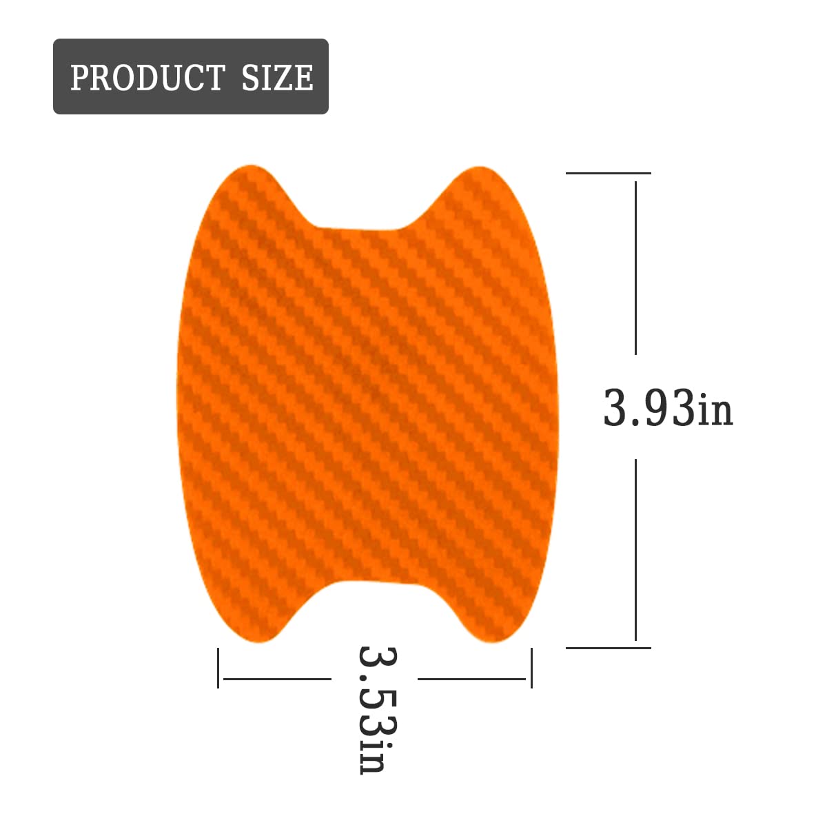 4Pcs Car Door Handle Protector Sticker, Universal Carbon Fiber Anti-Scratches Auto Door Handle Protective Film, Car Door Side Pa