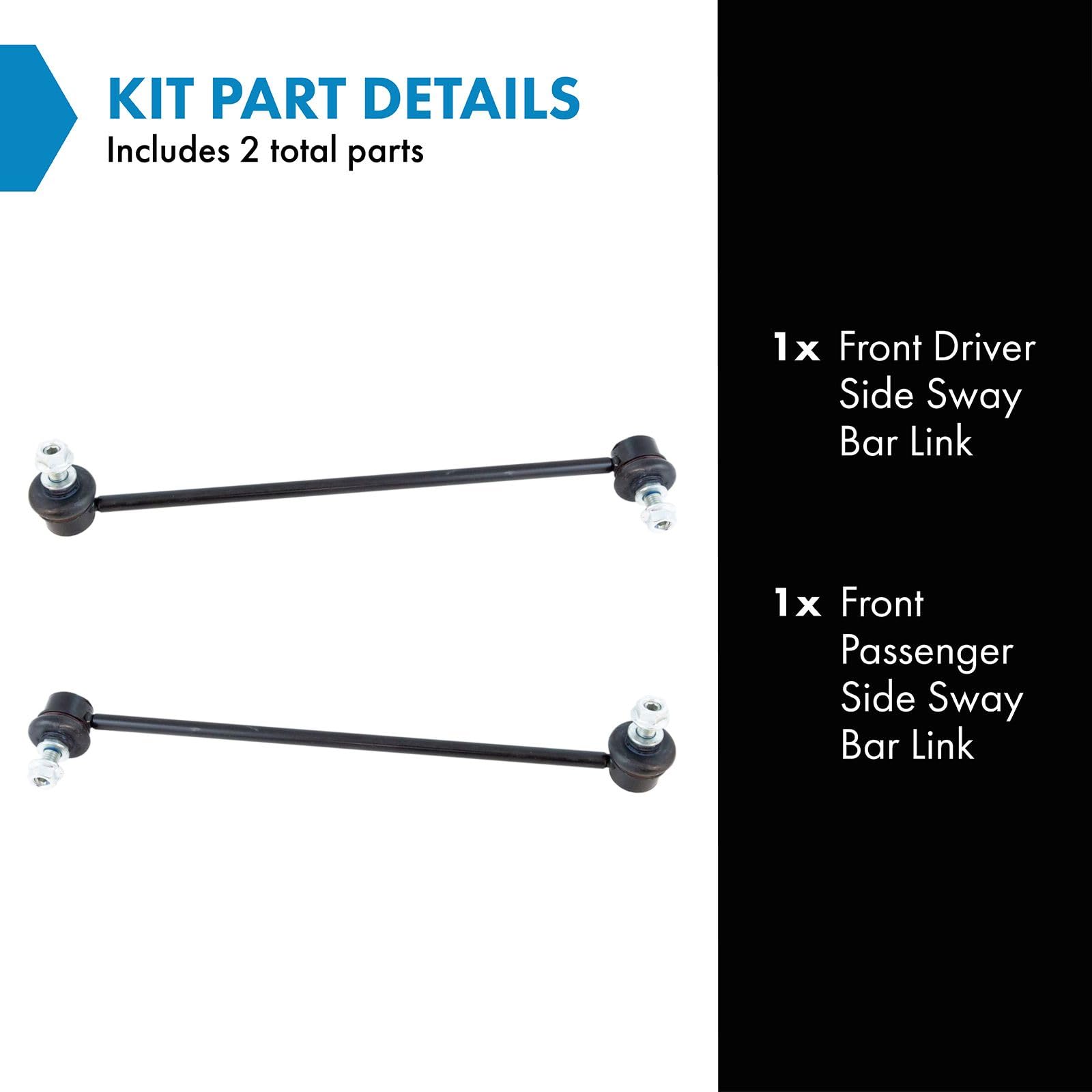 Trq Front Sway Bar Stabilizer Link Set Compatible With 2006 Bmw 325Xi 2009-2013 328I Xdrive 2007-2008 328Xi 330Xi 335I Xdrive 33