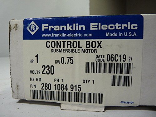 Franklin, 2801084915, Control Box, 1Hp, 230V, 1Phase
