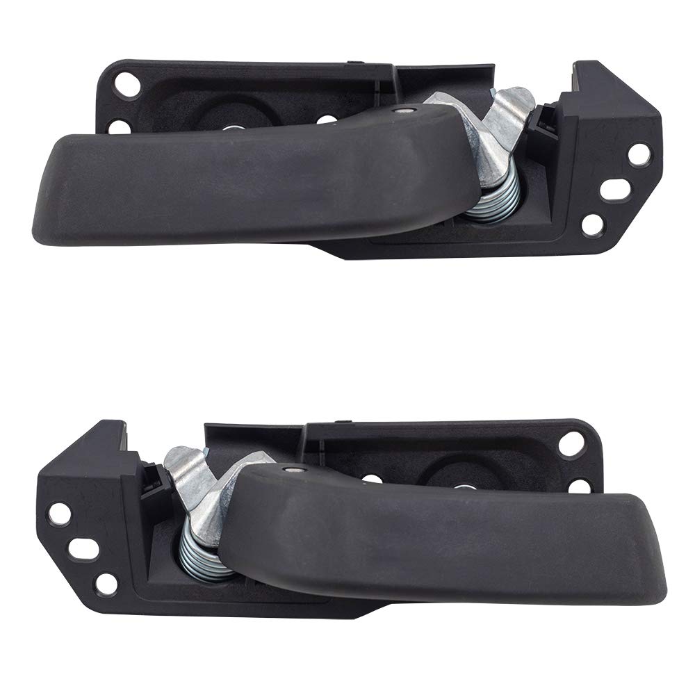 Brock Replacement Driver & Passenger Side Inside Door Handle Repair Kits W/Lever, Base & Hardware Compatible with 2007-2013 Silv