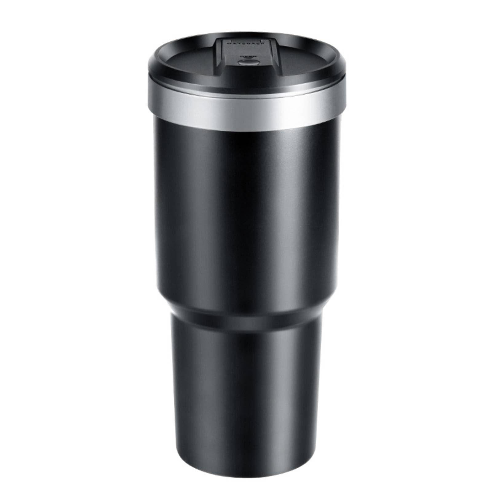 APIRILY Large Capacity Car Trash Can Wet and Dry Use Vehicle Garbage Bin Push Accessible Lid Automotive Waste Basket Leakproof, 
