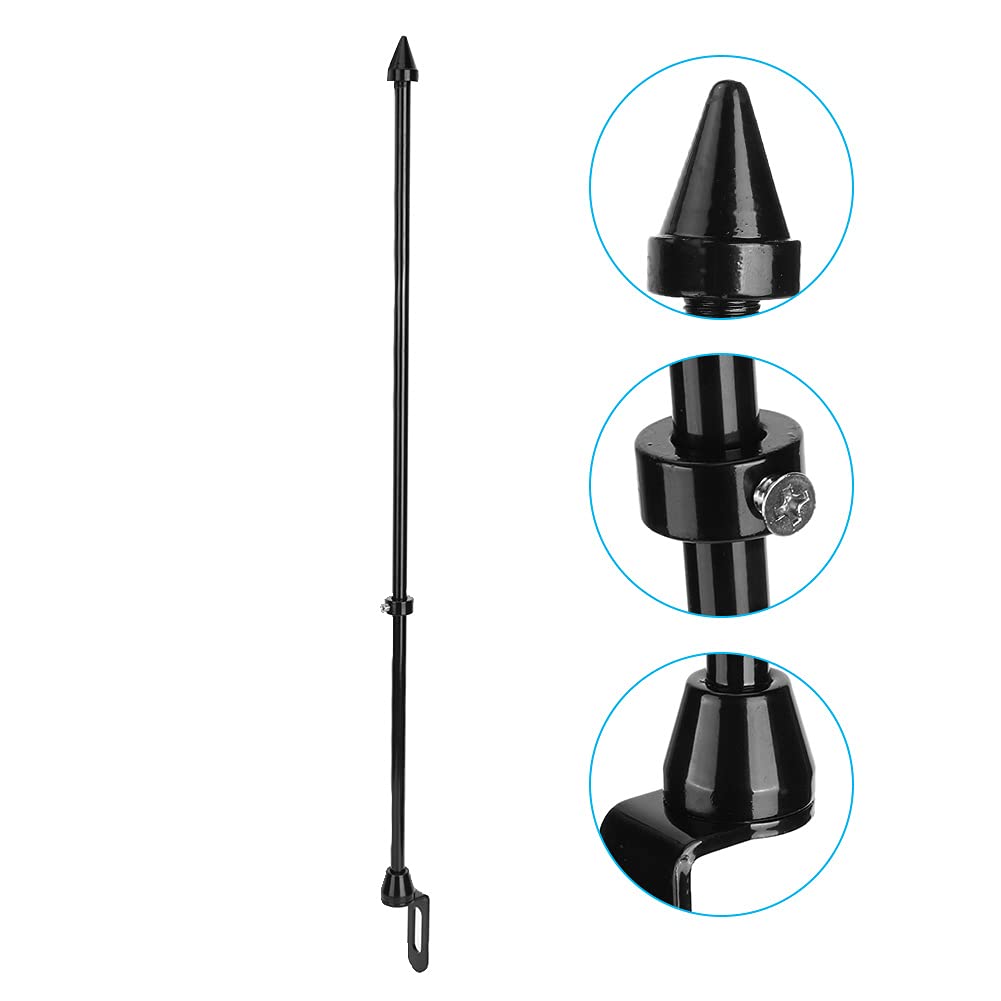 Motorcycle Flagpole Mount,Universal Motorcycle Auto Flagpole Rear Seat Luggage Rack Mount Flag Pole Accessory