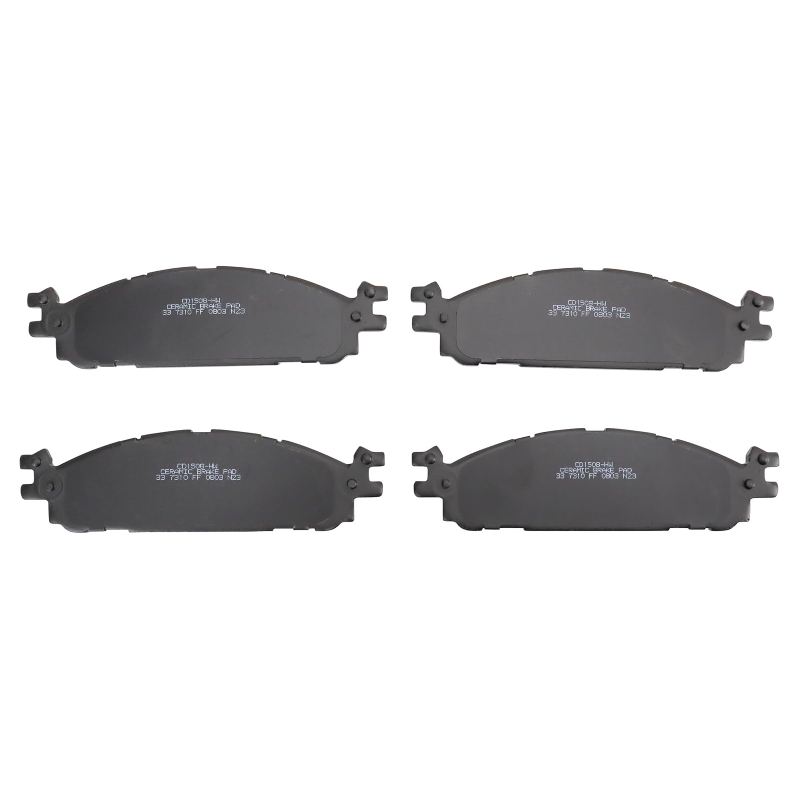 TRQ Front Brake Pads Ceramic Compatible with 2011-2019 Ford Explorer 2009-2019 Flex 2010-2019 Taurus 2009-2012 Lincoln MKS MKT