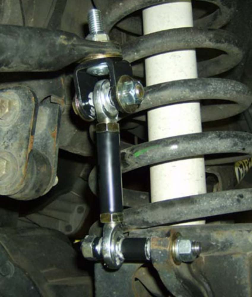 Tuff Country 30927 Front Adjustable Sway Bar End Links (W/Heim Joints) 4Wd Compatible With/Replacement For Dodge Ram 1500 1998-2001