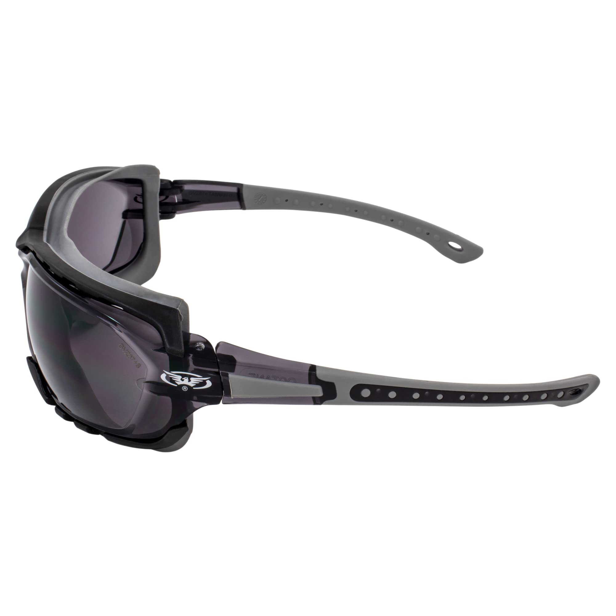 Global Vision Padded Motorcycle Sport Sunglasses Octane Gray Smoke Lens