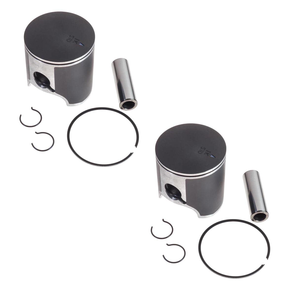Spi, Sm-09144, 2 Standard Bore Piston Kits For Ski-Doo 600Ho Etec Fits 2003-2020 72Mm
