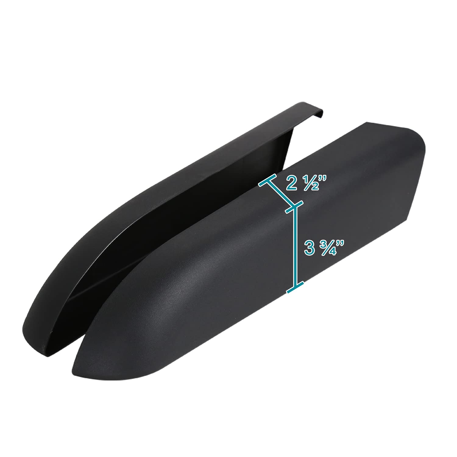 SPEC-D Tuning 6PC Fender Flares Kit for 1997-2006 Jeep Wrangler TJ, Black, 7" Wide, Polypropylene, Model FDF-WRG97B-PK